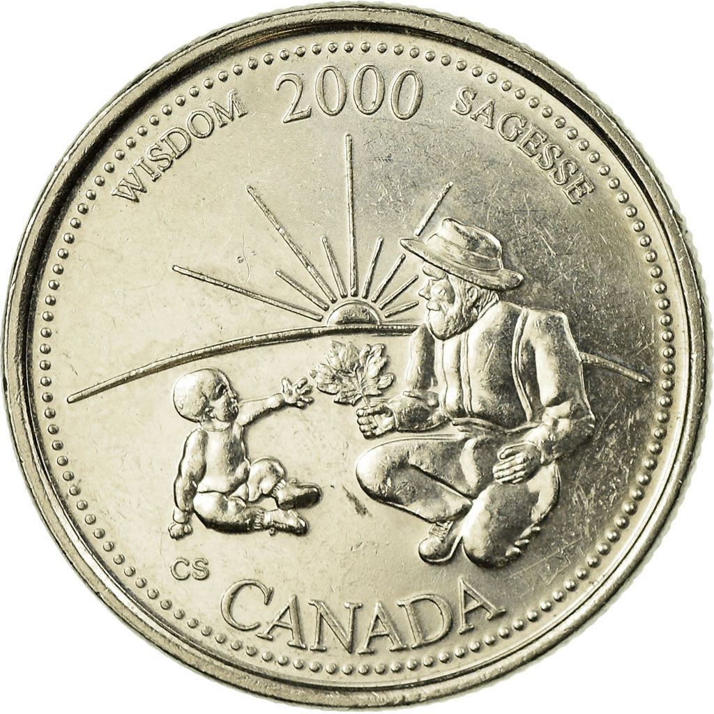 Canada | Pièce de 25 cents | Nickel | Sagesse | KM : 378 | 2000