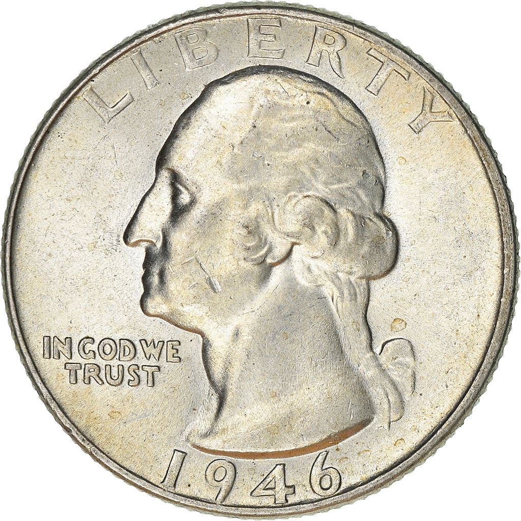アメリカ合衆国 | 1/4ドル硬貨 | ジョージ・ワシントン | KM:164 | 1932年 - 1964年