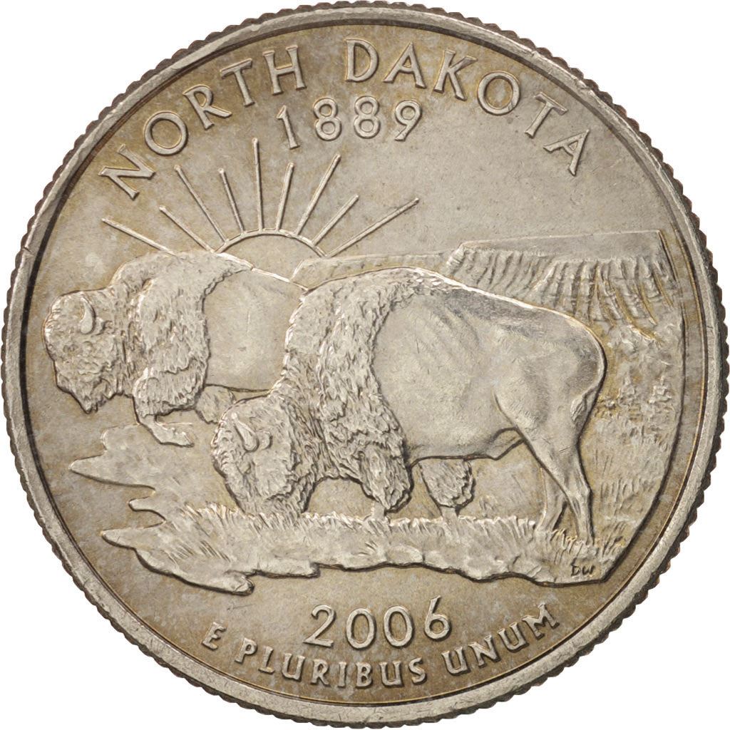 United States | 1/4 Dollar Coin | North Dakota | Km:385 | 2006