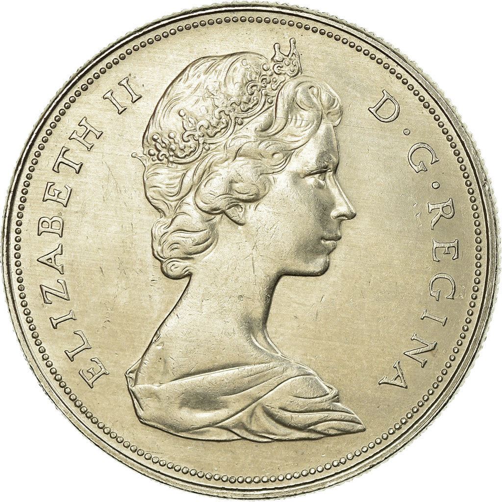 Canada | 1 Dollar Coin | Nickel | 2nd portrait | KM:76.1; 76.2 | 1968-1976
