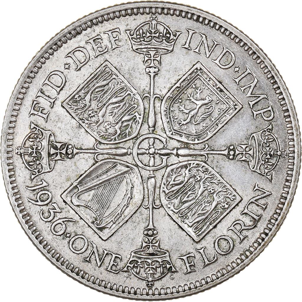 United Kingdom | 1 Florin Coin | George V | KM:834 | 1927 - 1936