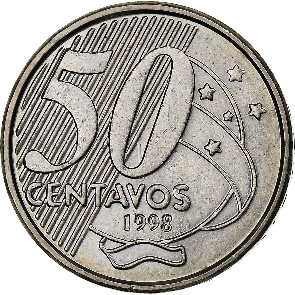 Brazil | 50 Centavos Coin | José Maria da Silva | Km:651 | 1998 - 2001