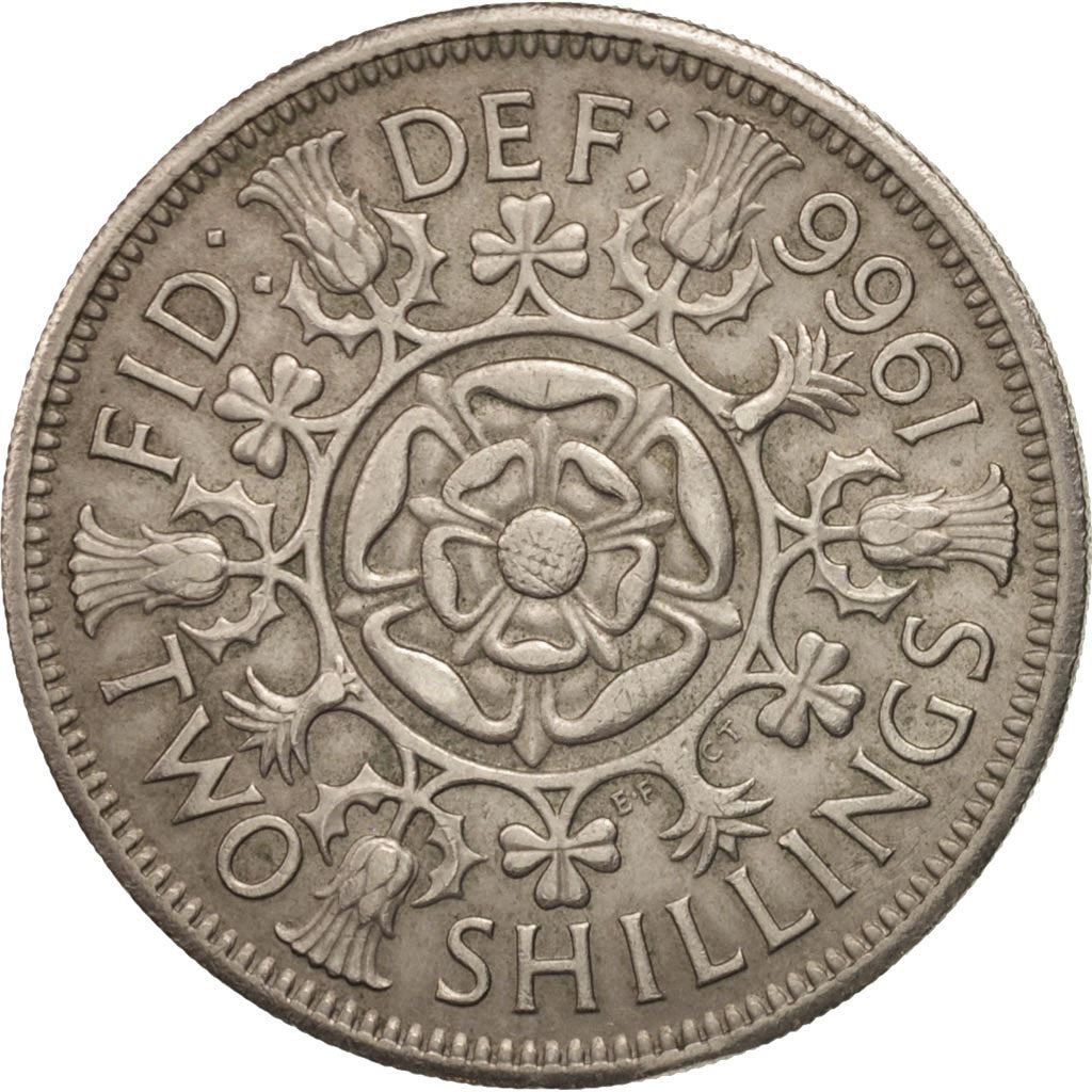United Kingdom | 2 Shillings Coin | Elizabeth II | Km:906 | 1954 - 1970