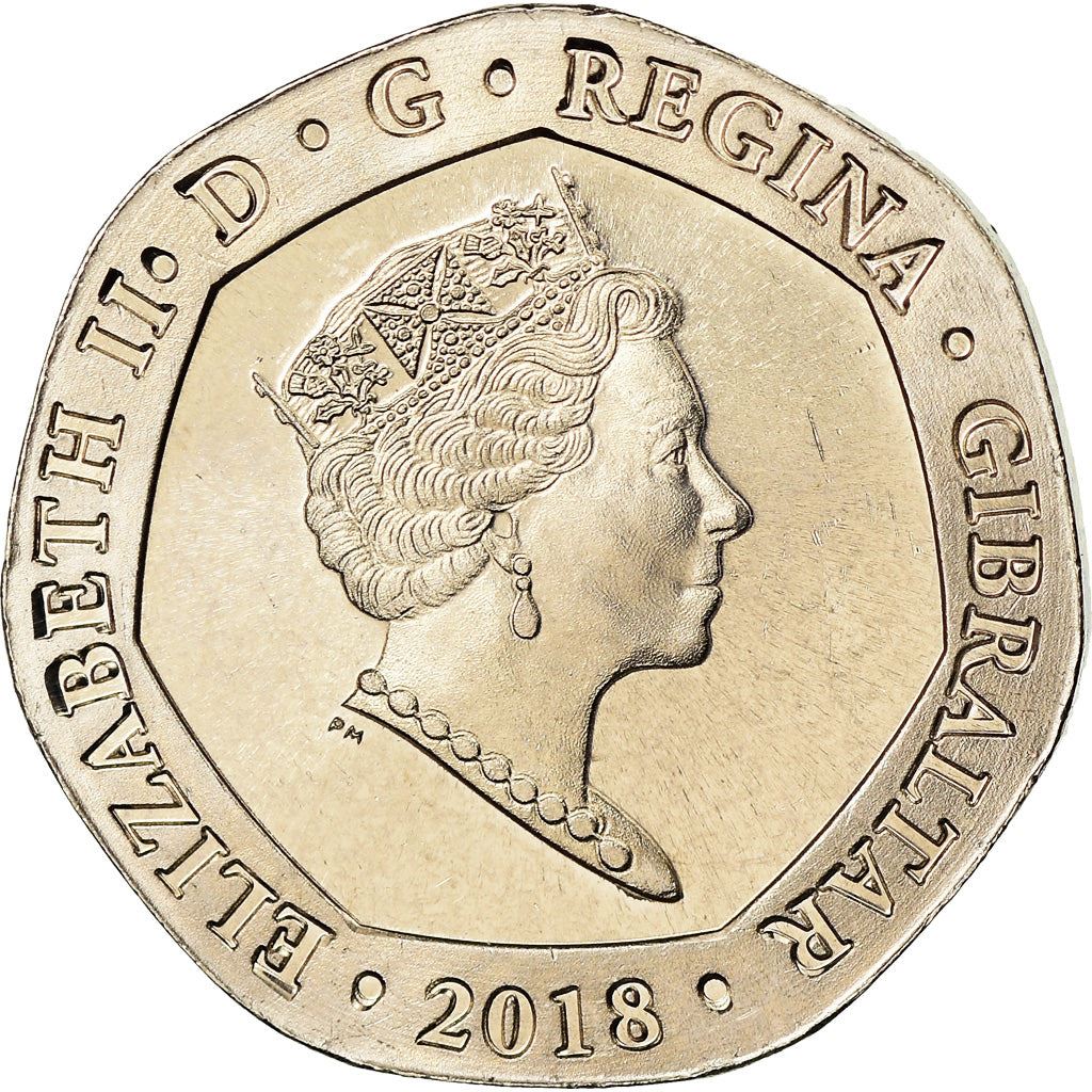 Gibraltar | 20 Pence Coin | New Calpe House | Km:1622 | 2018