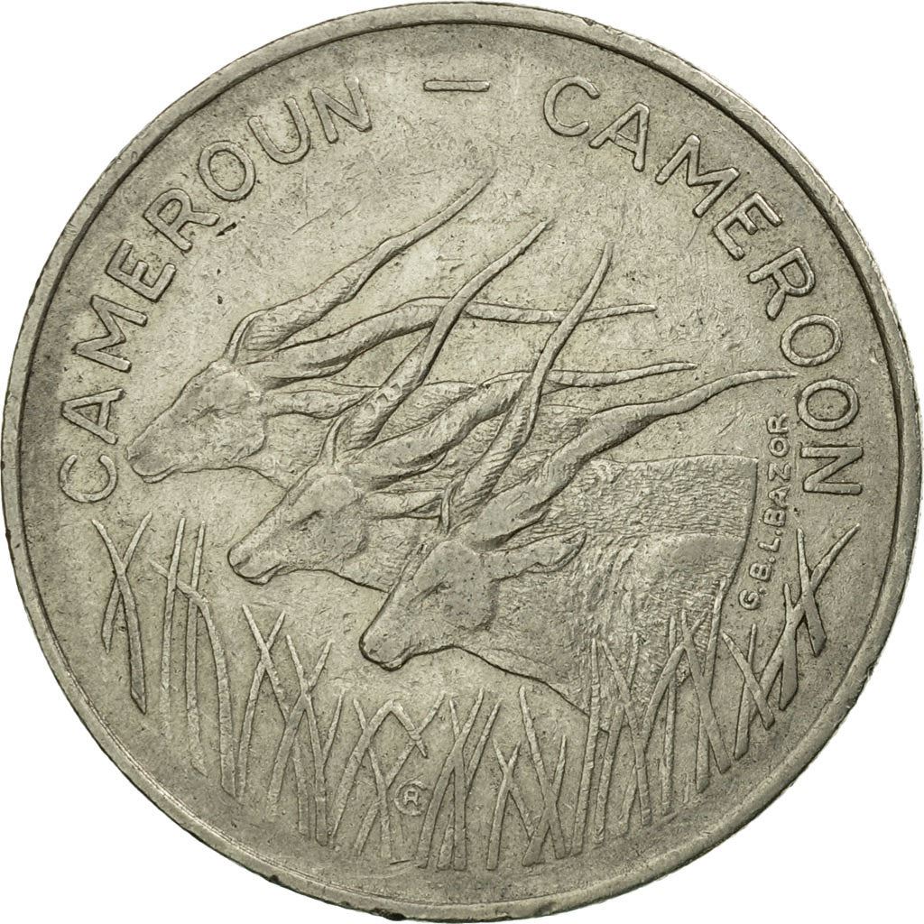 Cameroon | 100 Francs Coin | Giant Elands | Km:17 | 1975 - 1986