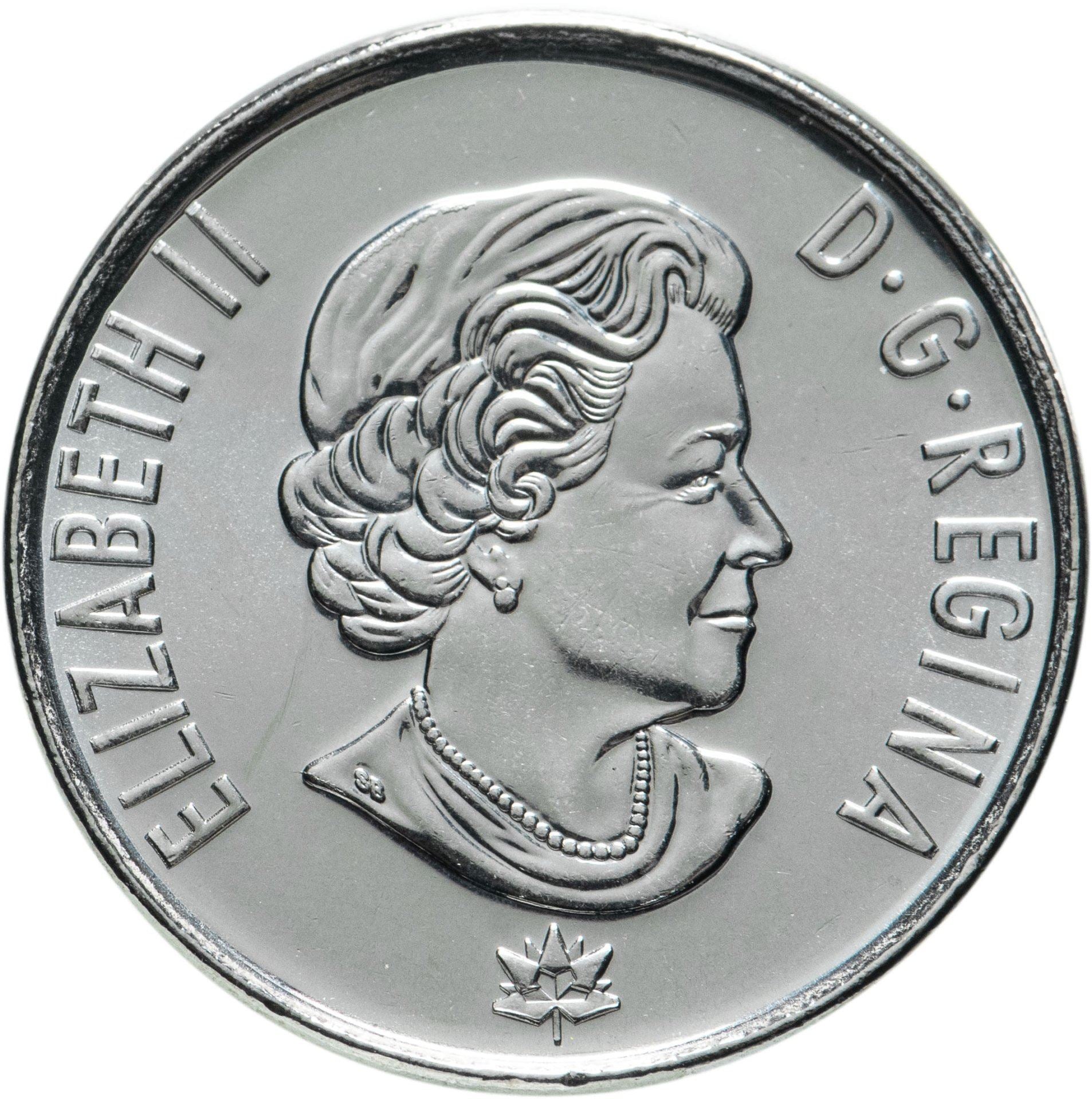 Kanada | 5-Cent-Münze | Algonkin-Biber | Nickelbeschichteter Stahl | KM:2291 | 2017