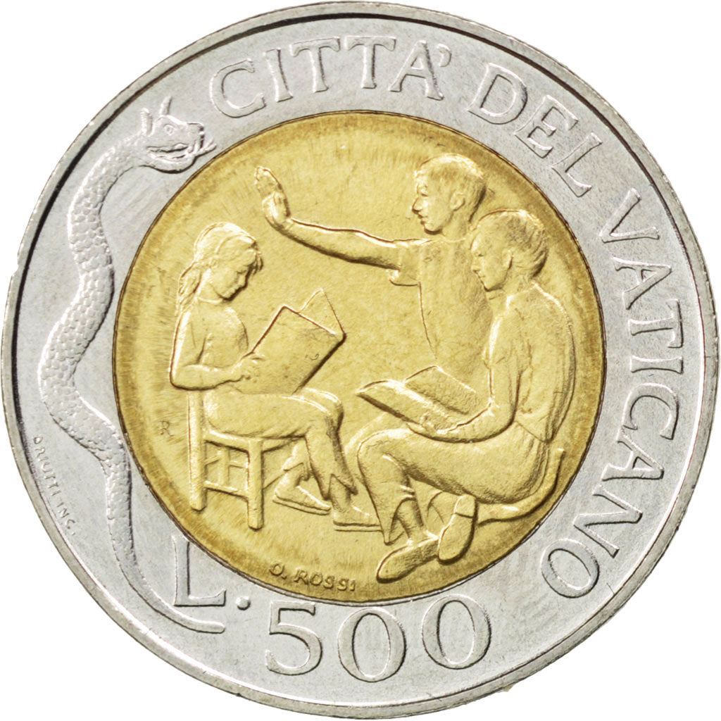 Vatican City | 500 Lire Coin | John Paul II | Km:277 | 1996