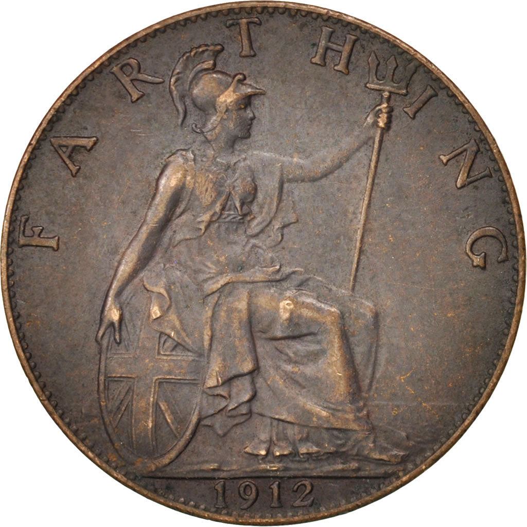 United Kingdom | 1 Farthing Coin | George V | Km:808 | 1911 - 1925