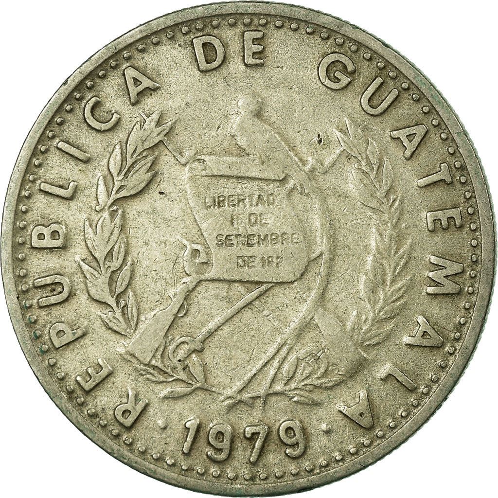 Guatemala | 10 Centavos Coin | Mayan Pillar | Km:277 | 1976 - 2009