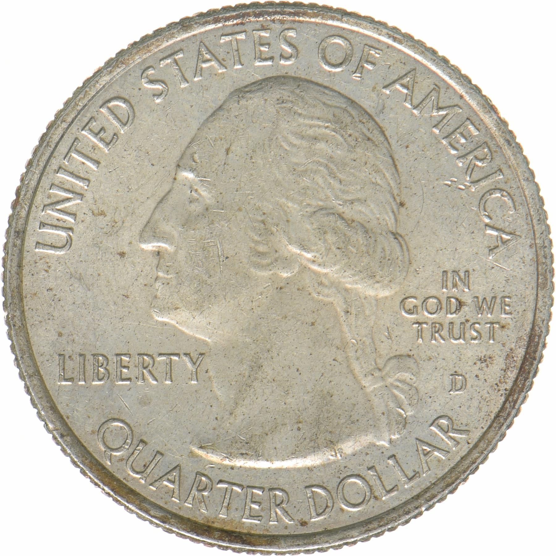 United States | 1/4 Dollar Coin | Ellis Island | KM:656 | 2017