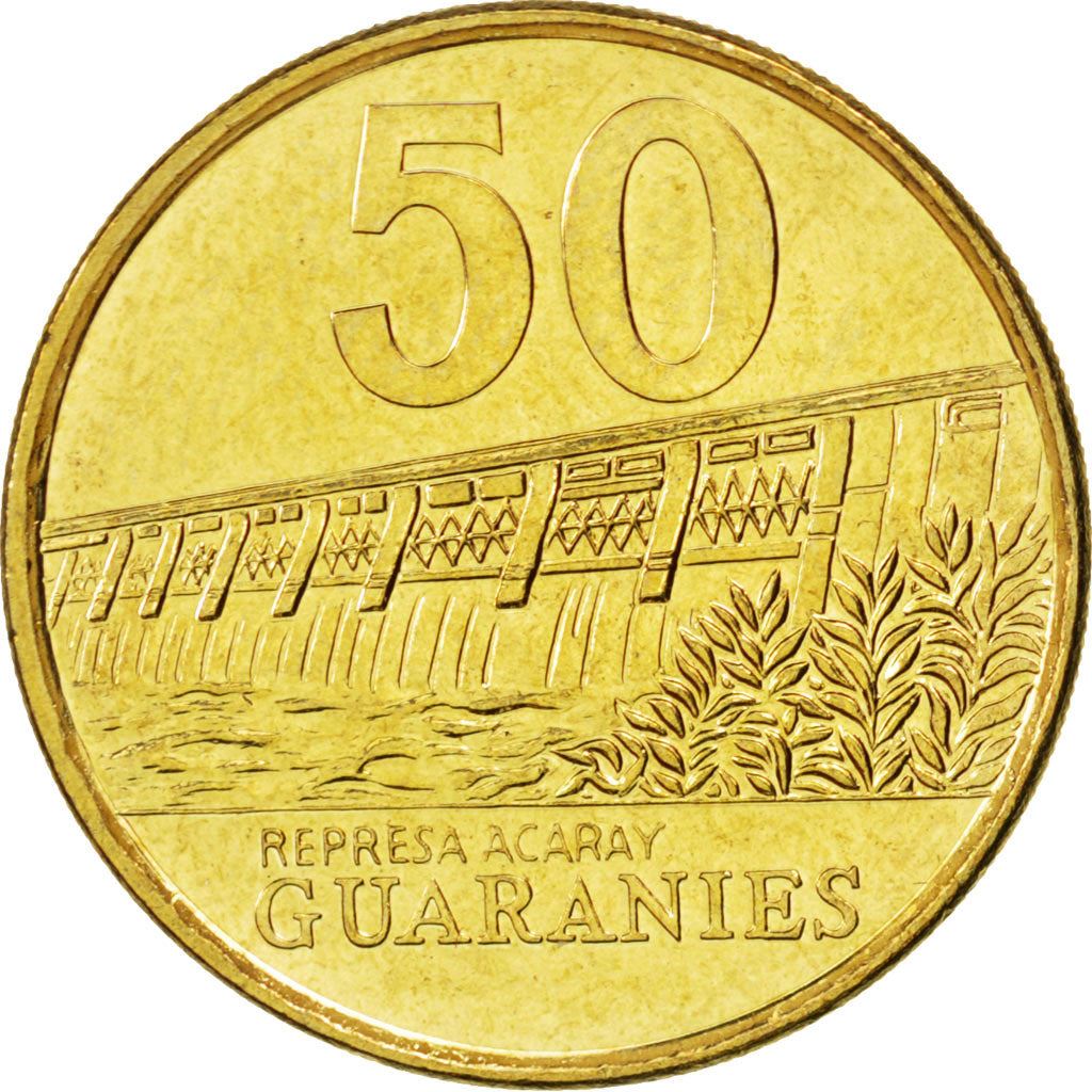 Paraguay | 50 Guaranies Coin | José Félix Estigarribia | Km:191A | 1995 - 2005
