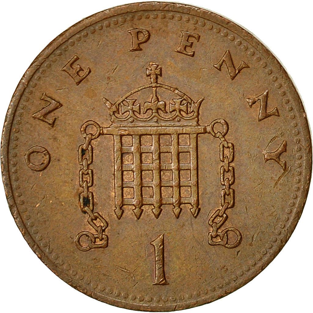 United Kingdom | 1 Penny Coin | Elizabeth II | Km:935 | 1985 - 1992