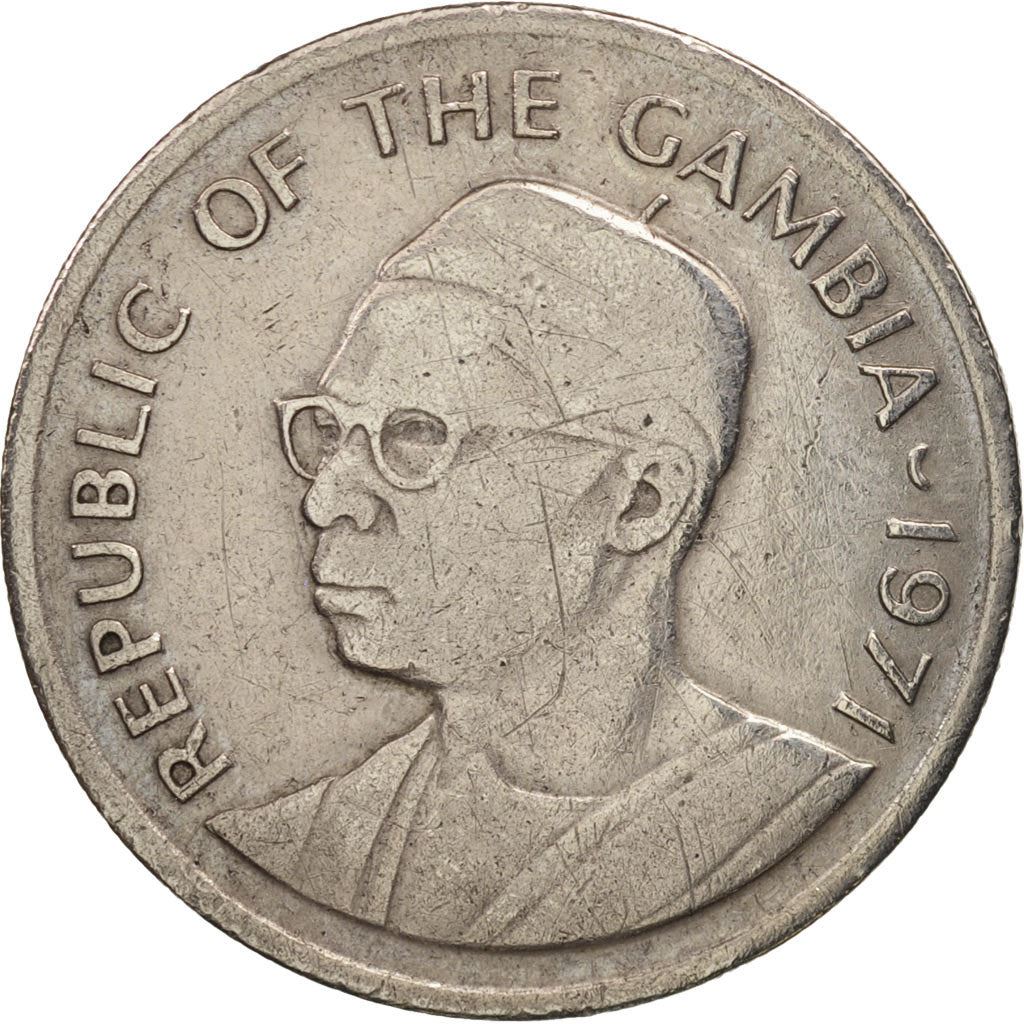 The Gambia | 25 Bututs Coin | Oil palm | Km:11 | 1971
