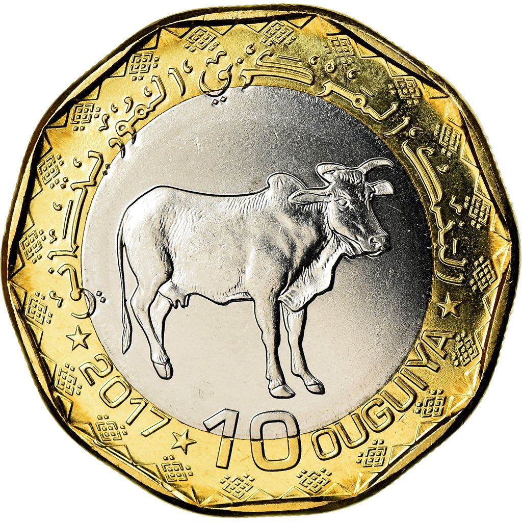 Mauritania | 10 Ouguiya Coin | Zebu | Km:14 | 2017 - 2018