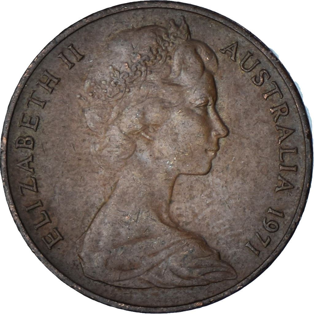 Australia | 2 Cents Coin | Frill-necked Lizard | Km:63 | 1966 - 1984