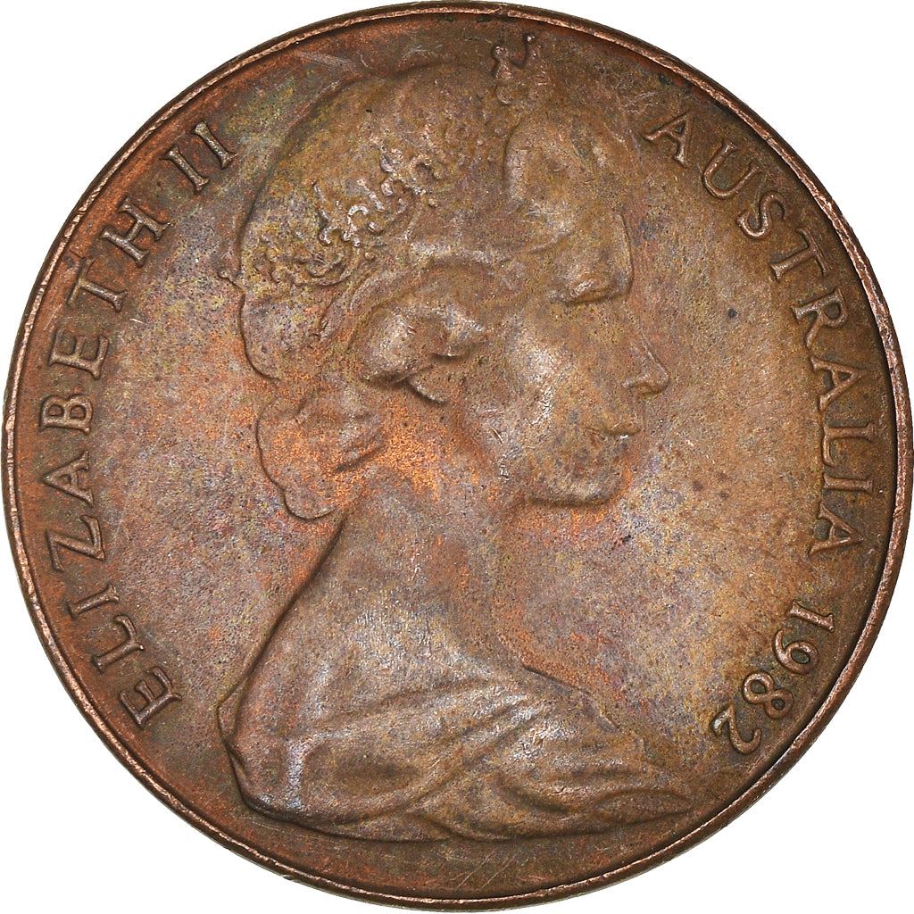 Australia | 2 Cents Coin | Frill-necked Lizard | Km:63 | 1966 - 1984