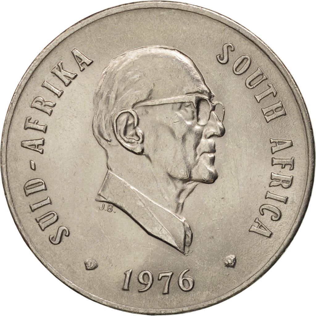 South Africa | 20 Cents Coin | Jacobus J. Fouche | KM95 | 1976