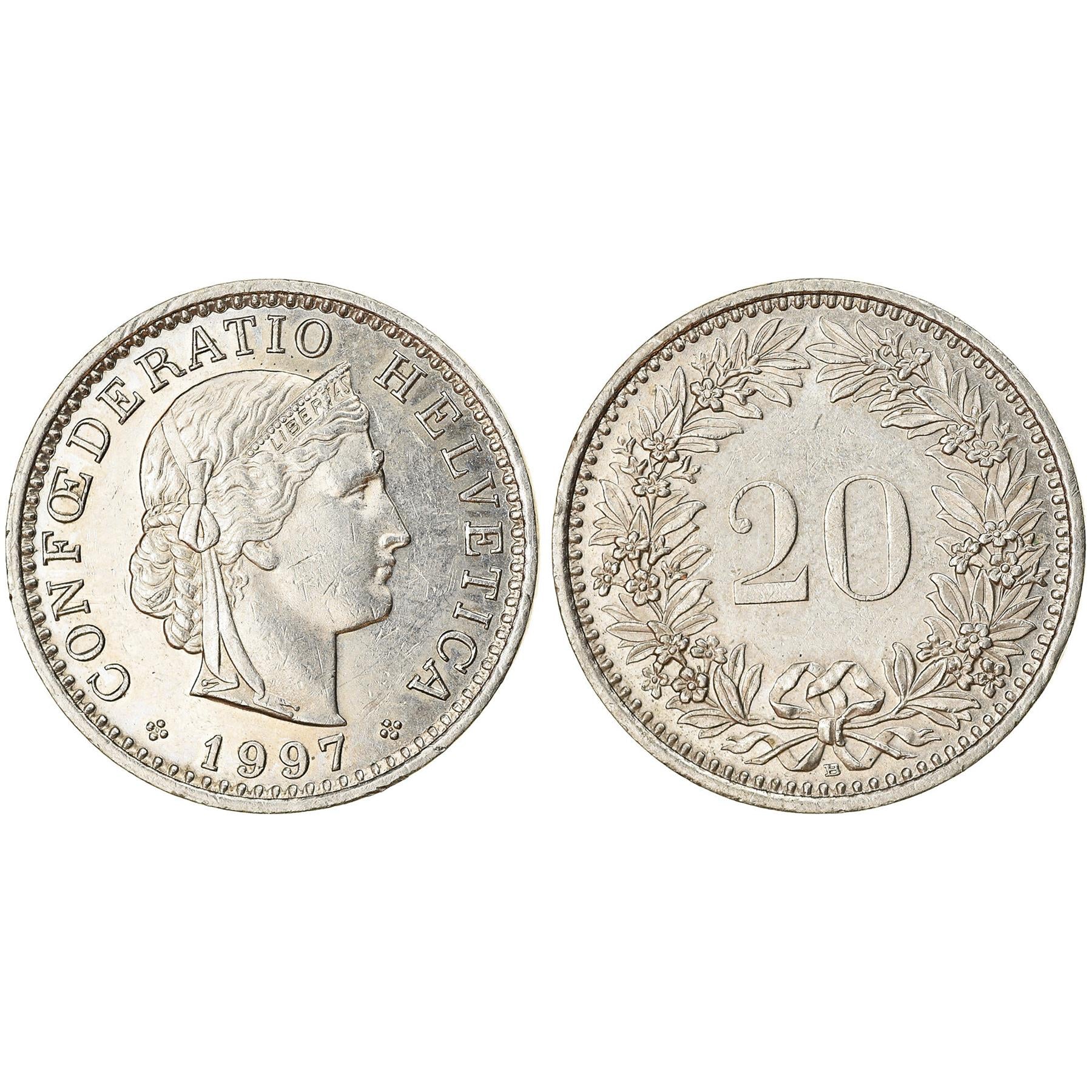 Swiss 5 Coin Set 1 5 10 20 Rappen 1/2 Franc | Wheat | Libertas | Helvetia | Switzerland | 1981 - 2023