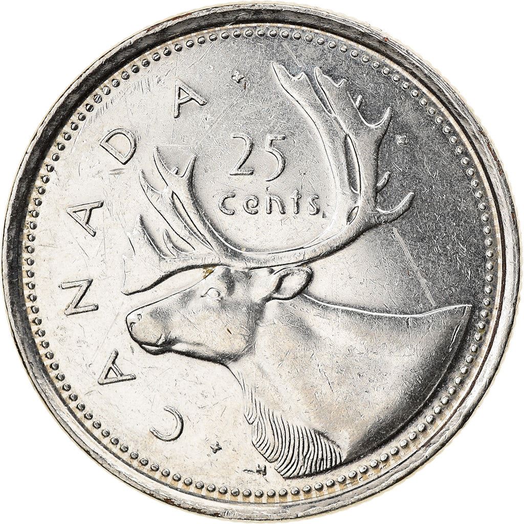 Canada | 25 Cents Coin | Nickel plated steel | Golden Jubilee | KM:448 | 2002