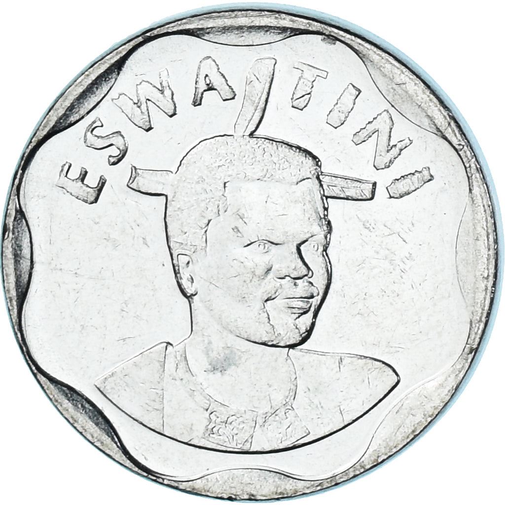 Regno di Eswatini | Moneta da 10 Centesimi | Re Mswati III | Canna da zucchero | Km:69 | 2018 - 2021