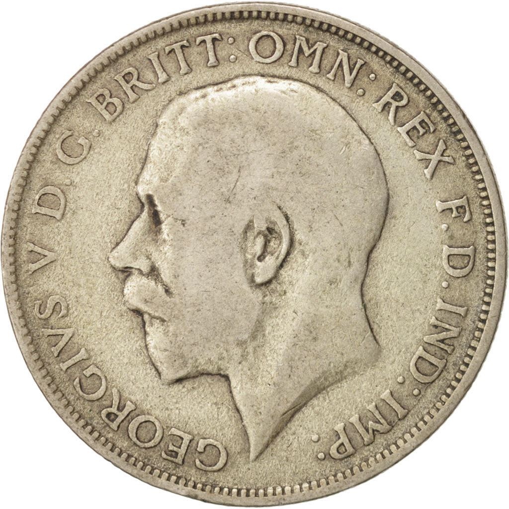 United Kingdom | 1 Florin Coin | George V | Km:817A | F-VF | 1920 - 1926