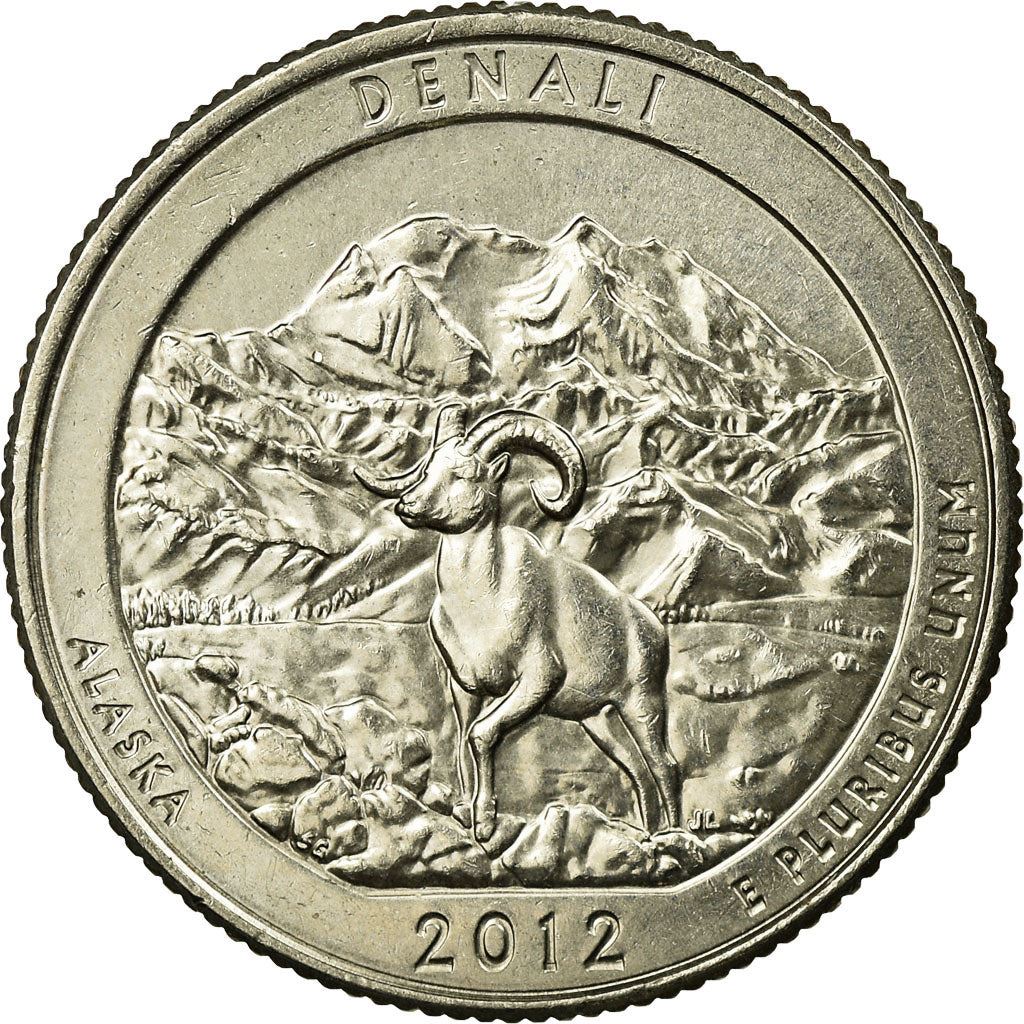 United States | 1/4 Dollar Coin | Denali National Park | Km:523 | 2012