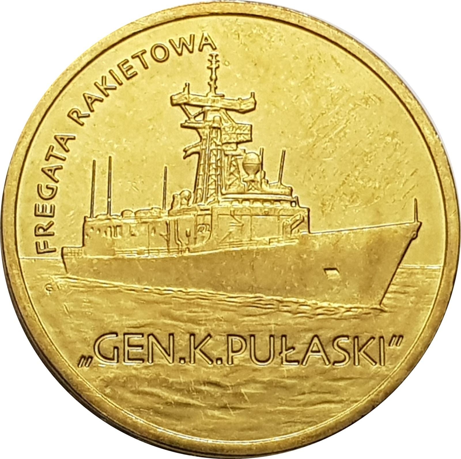 Poland | 2 Z?ote | Fregata rakietowa | Ship | Eagle | KM866 | 2013