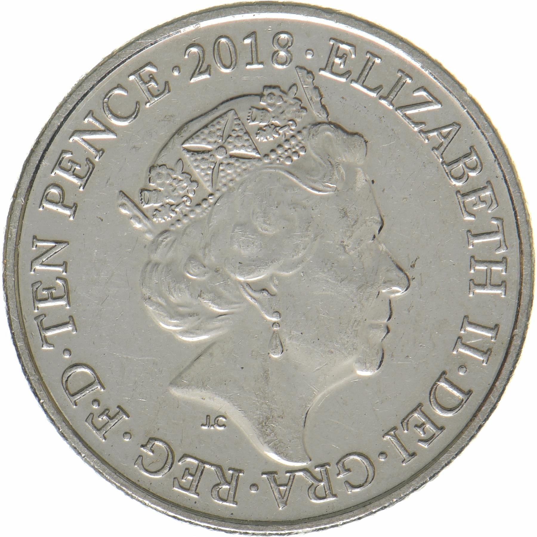 United Kingdom | 10 Pence Coin | English Breakfast | KM:1530 | 2018 - 2019