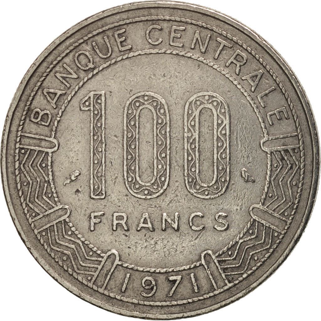 Republic of The Congo | 100 Francs Cfa Coin | Giant Elands | Km:1 | 1971 - 1972
