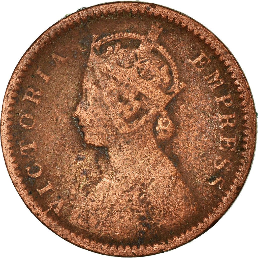 India - British | 1/12 Anna Coin | Queen Victoria | Km:483 | 1877 - 1901
