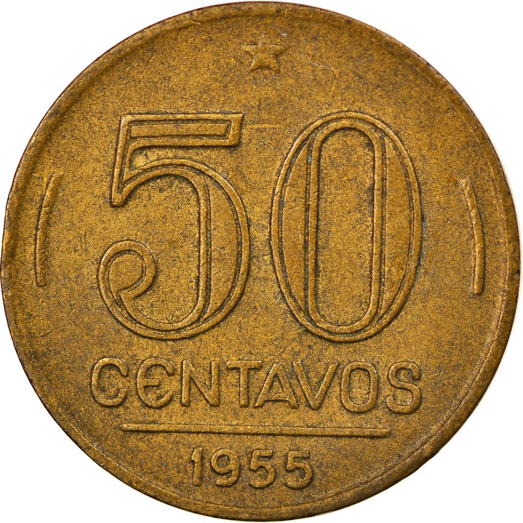 Brasil | Moeda 50 Centavos | Eurico Gaspar Dutra | Km:563 | 1948 - 1956