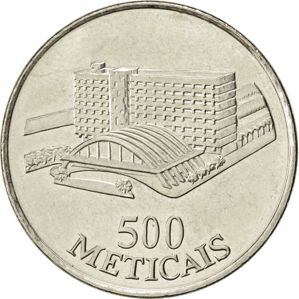 Mozambique 500 Meticais Coin | Railway Station | KM121 | 1994