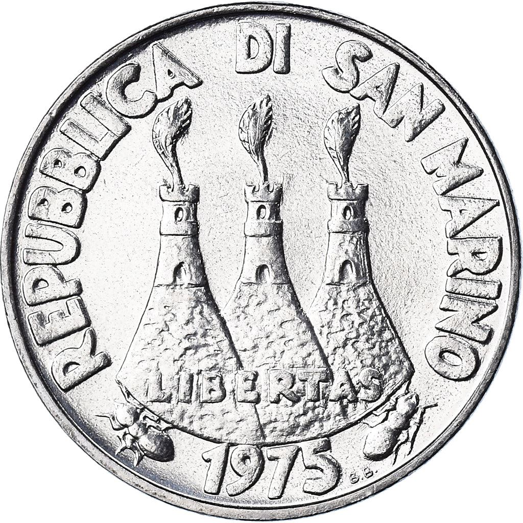 San Marino | 50 Lire Coin | Fish | Km:45 | 1975