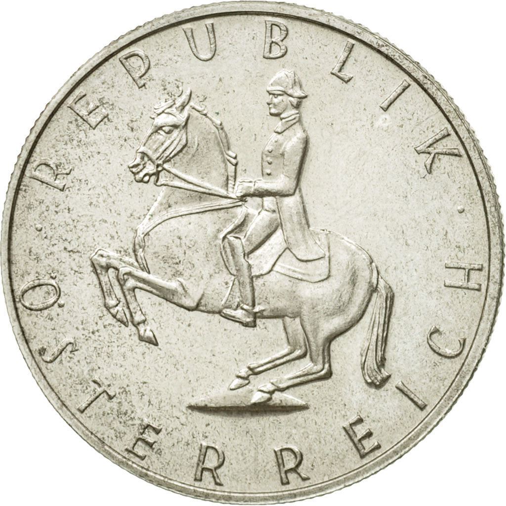 Austria | 5 Schilling Coin | Lipizzaner horse | Km:2889 | 1960 - 1968