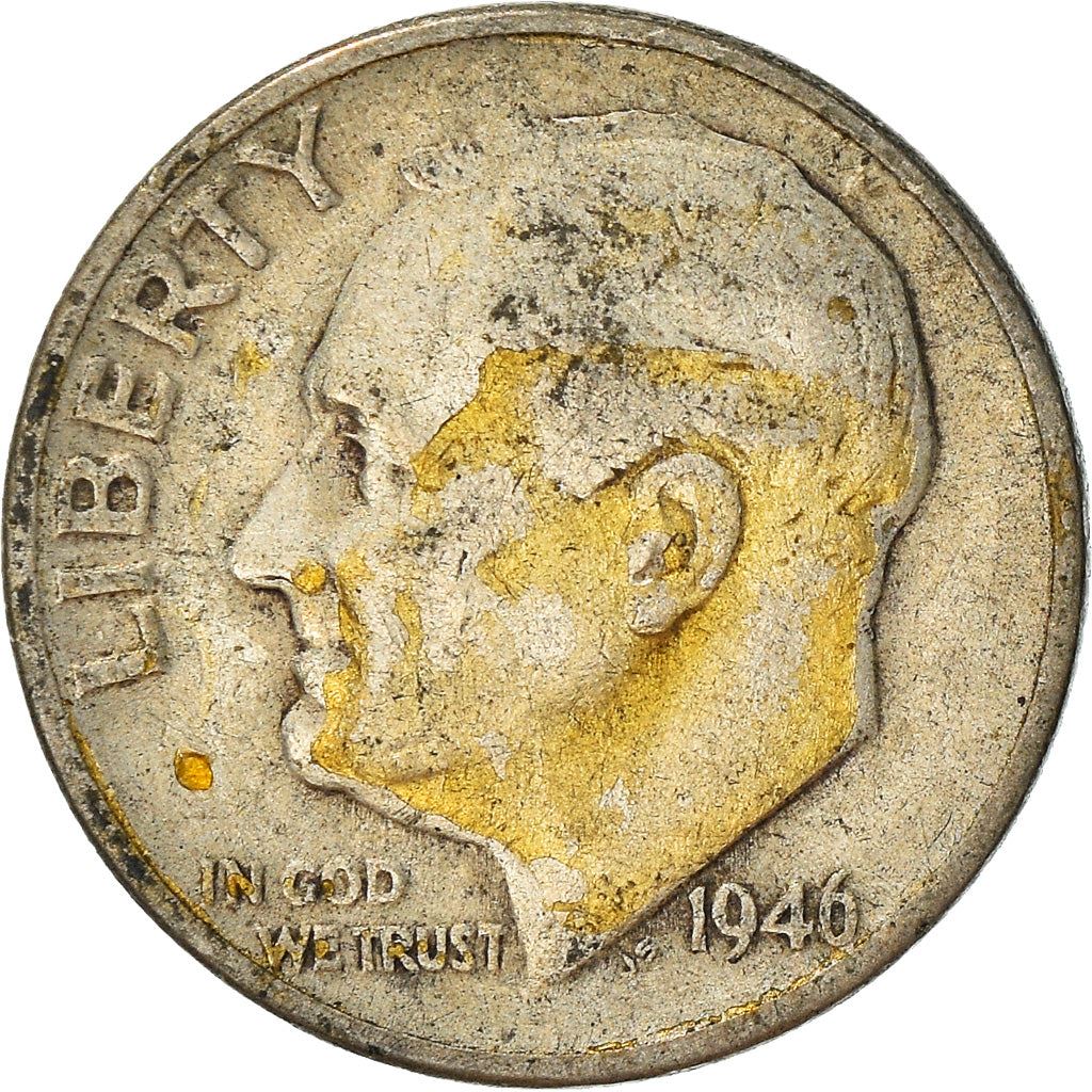 アメリカ合衆国 | 1ダイム硬貨 | フランクリン・D・ルーズベルト | KM:195 | 1946年 - 1964年