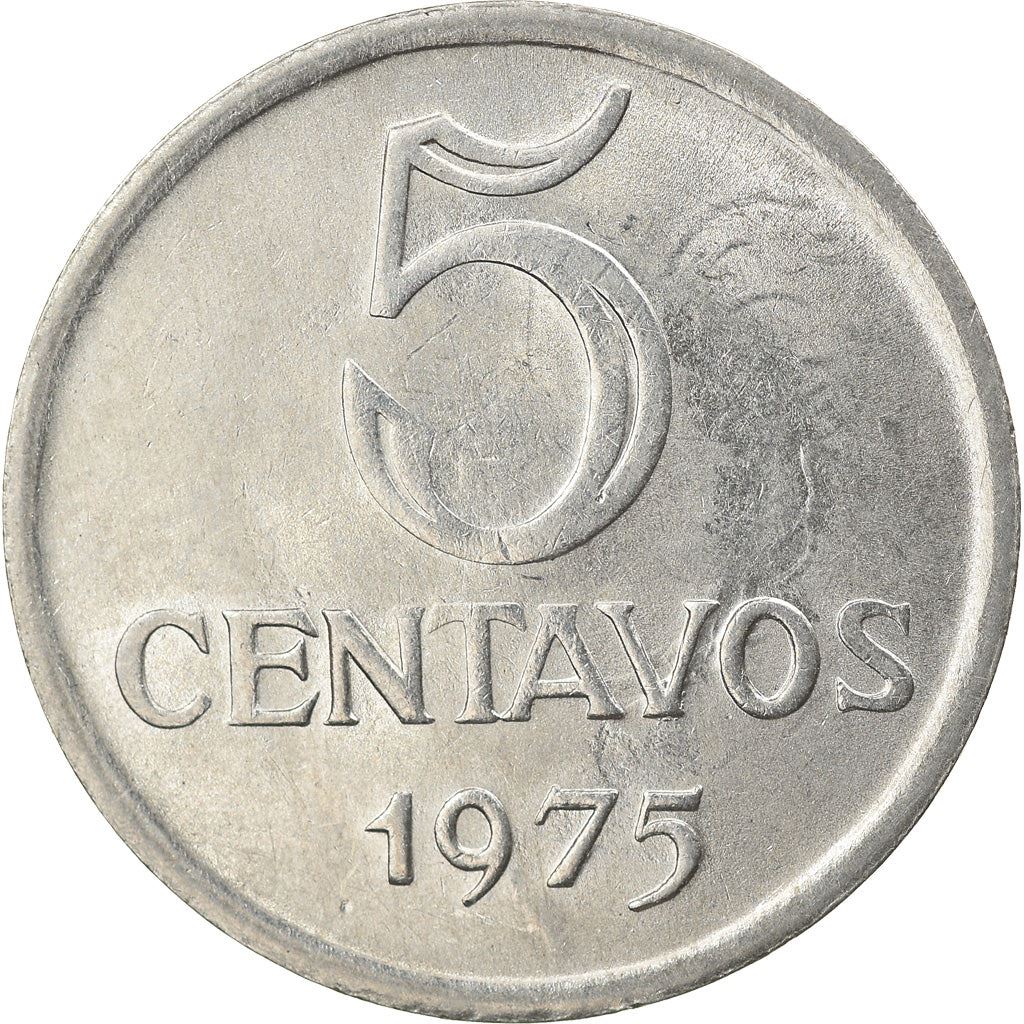 Brazil | 5 Centavos Coin | Effigie | Km:577.1 | 1969 - 1975