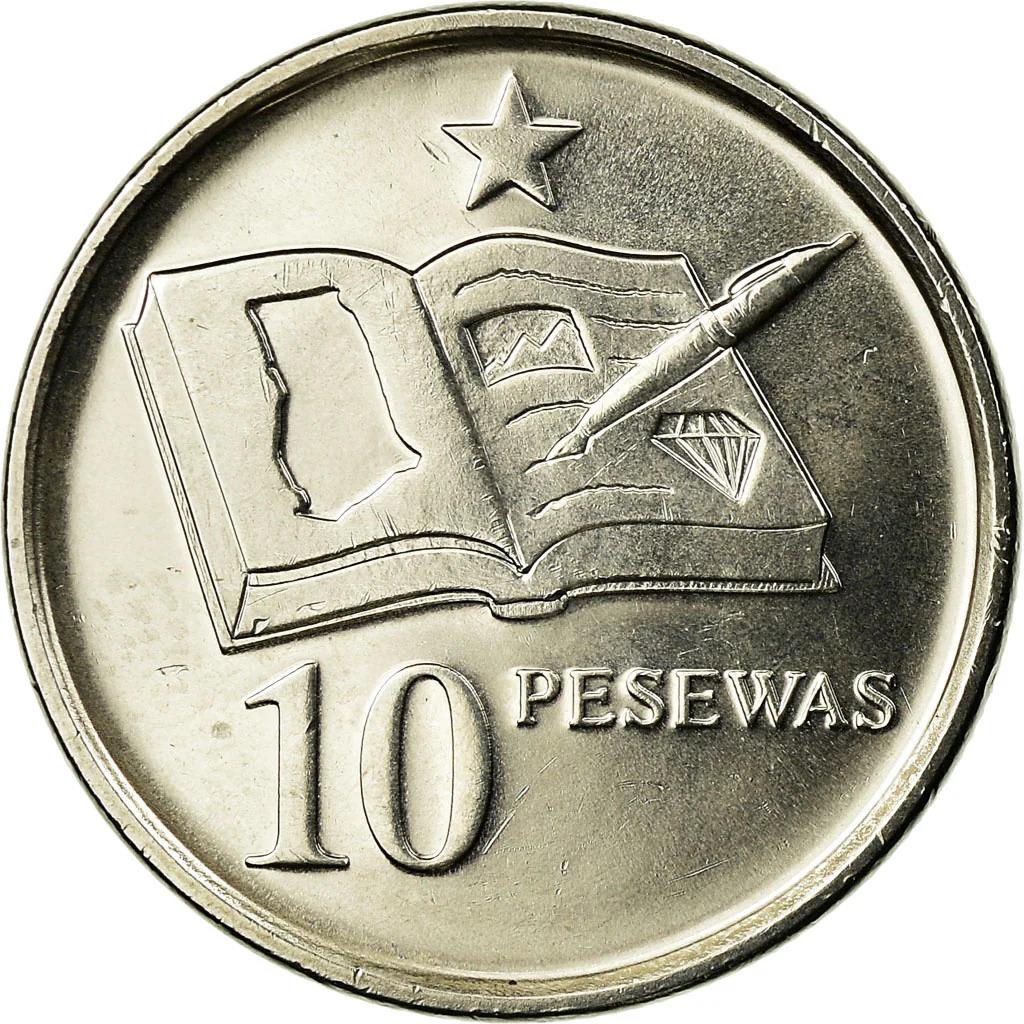 Ghana 10 Pesewas Mynt | KM39 | 2007 - 2016