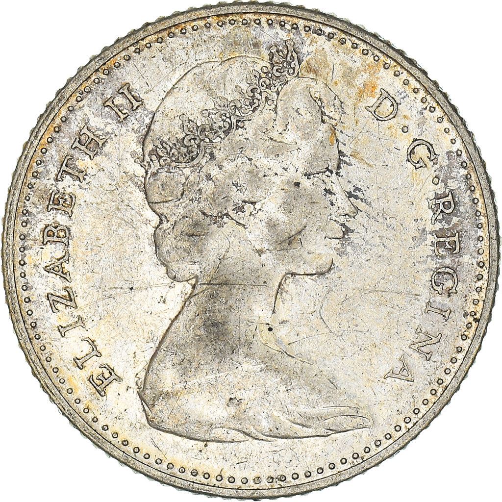 Canada | 10 Cents Coin | Silver | Mackerel | KM:67a | 1967