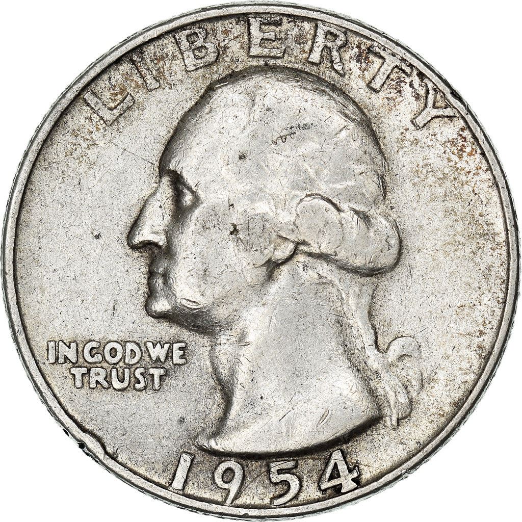 アメリカ合衆国 | 1/4ドル硬貨 | ジョージ・ワシントン | KM:164 | 1932年 - 1964年