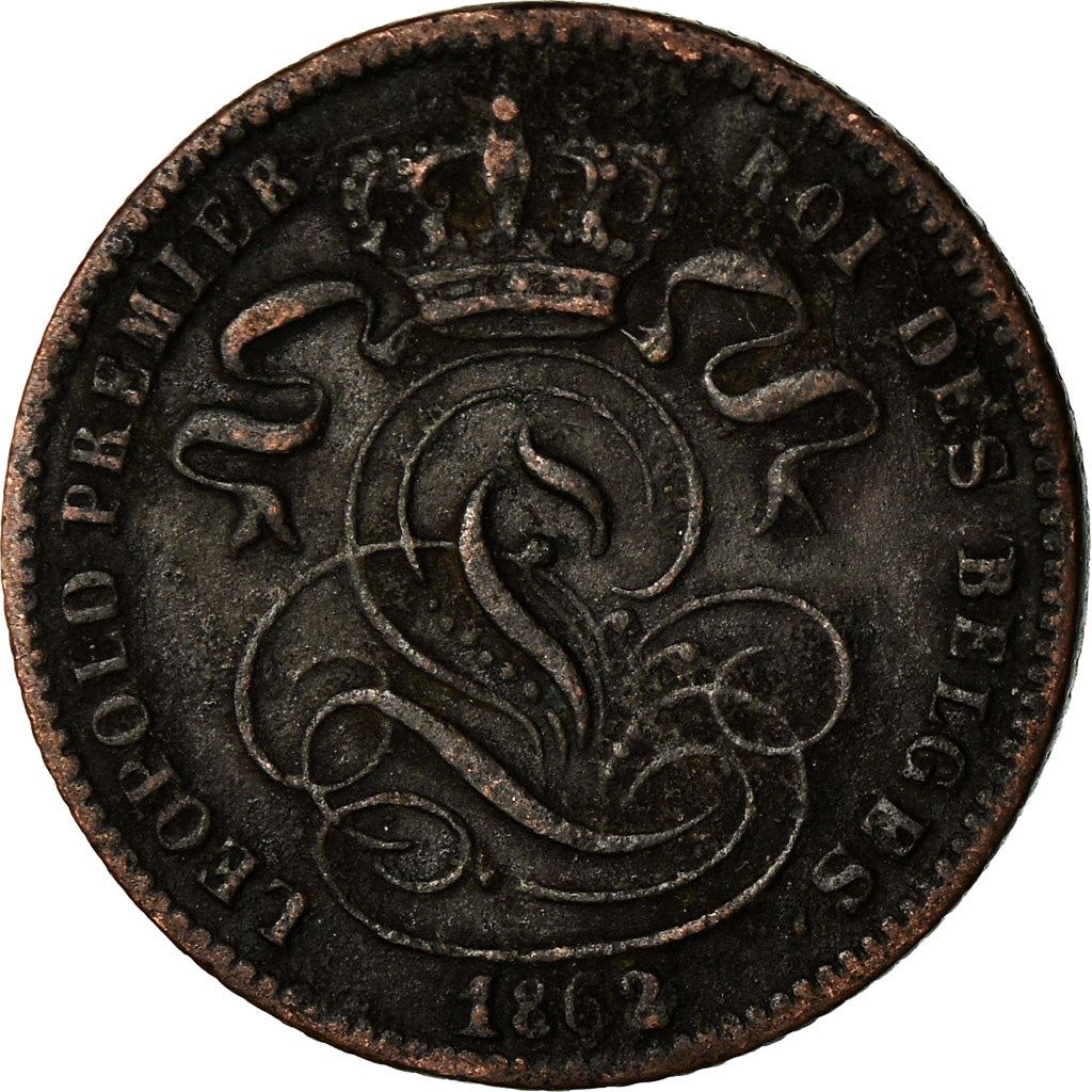 Belgien | 1 centime-mønt | Léopold I | Kobber | KM:1.1-1.4 | 1832-1863