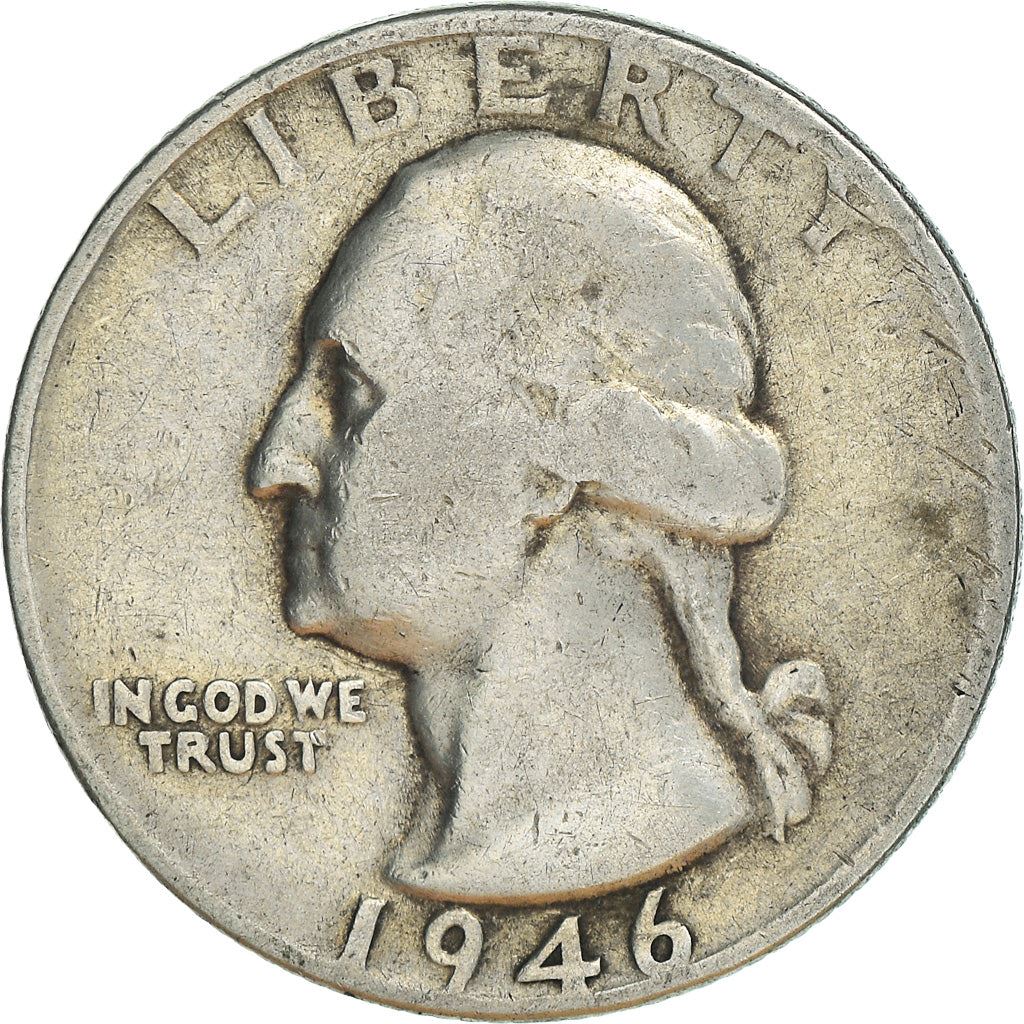 アメリカ合衆国 | 1/4ドル硬貨 | ジョージ・ワシントン | KM:164 | 1932年 - 1964年