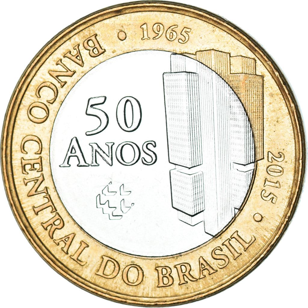 Brazil | 1 Real Coin | Central Bank | KM:723 | 2015