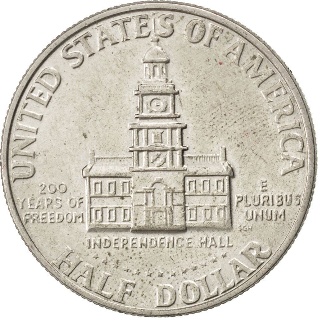 Moneta degli Stati Uniti American ½ Dollar | Kennedy Half Dollar | Bicentenario | KM205 | 1976