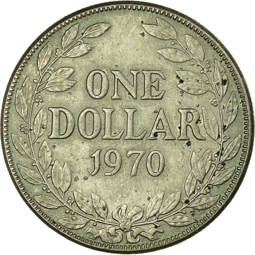 Liberia | Moneda de 1 dólar | Ramas de olivo | Km:18A | 1966 - 1975