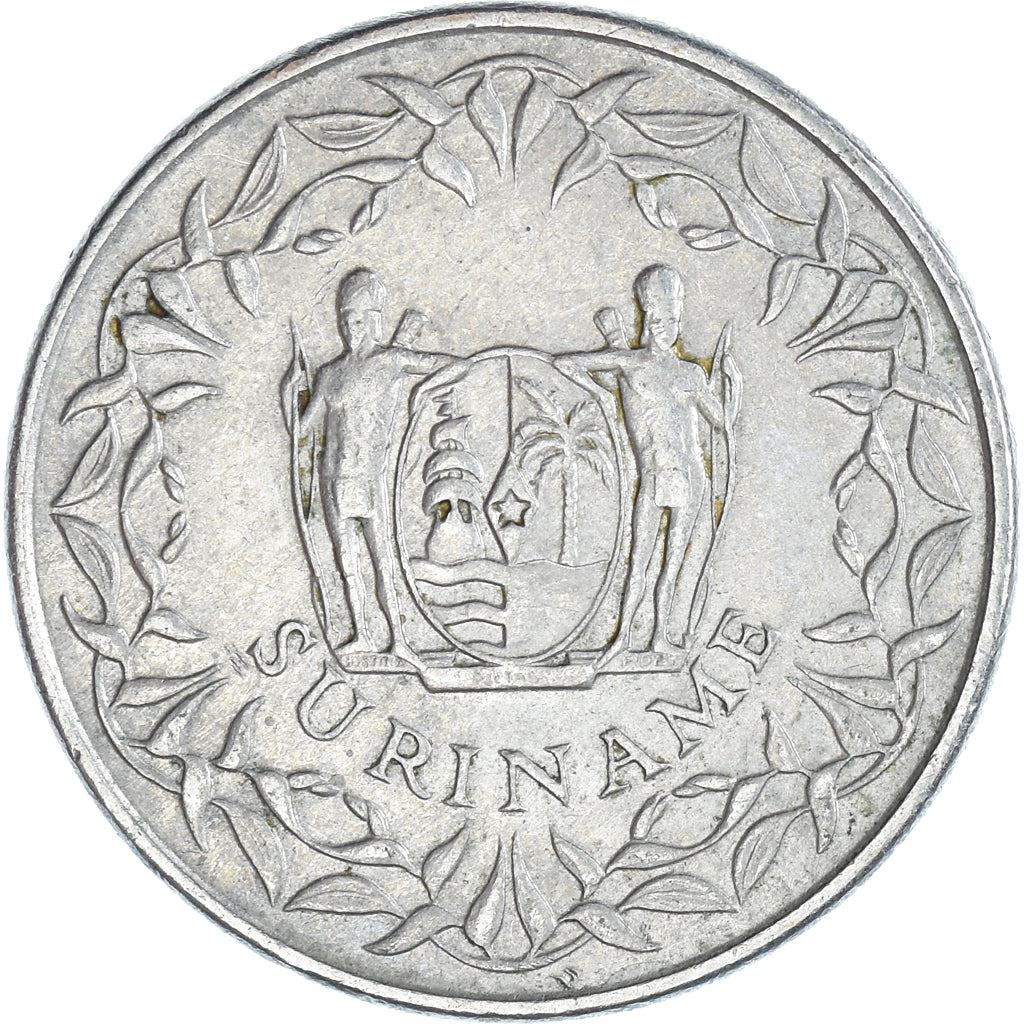 Suriname | 100 Cents Coin | Wreath | Natives | Km:23 | 1987 - 2017