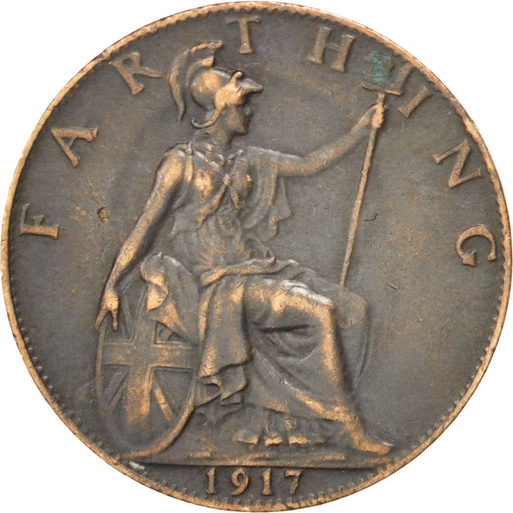 United Kingdom | 1 Farthing Coin | George V | Km:808 | 1911 - 1925