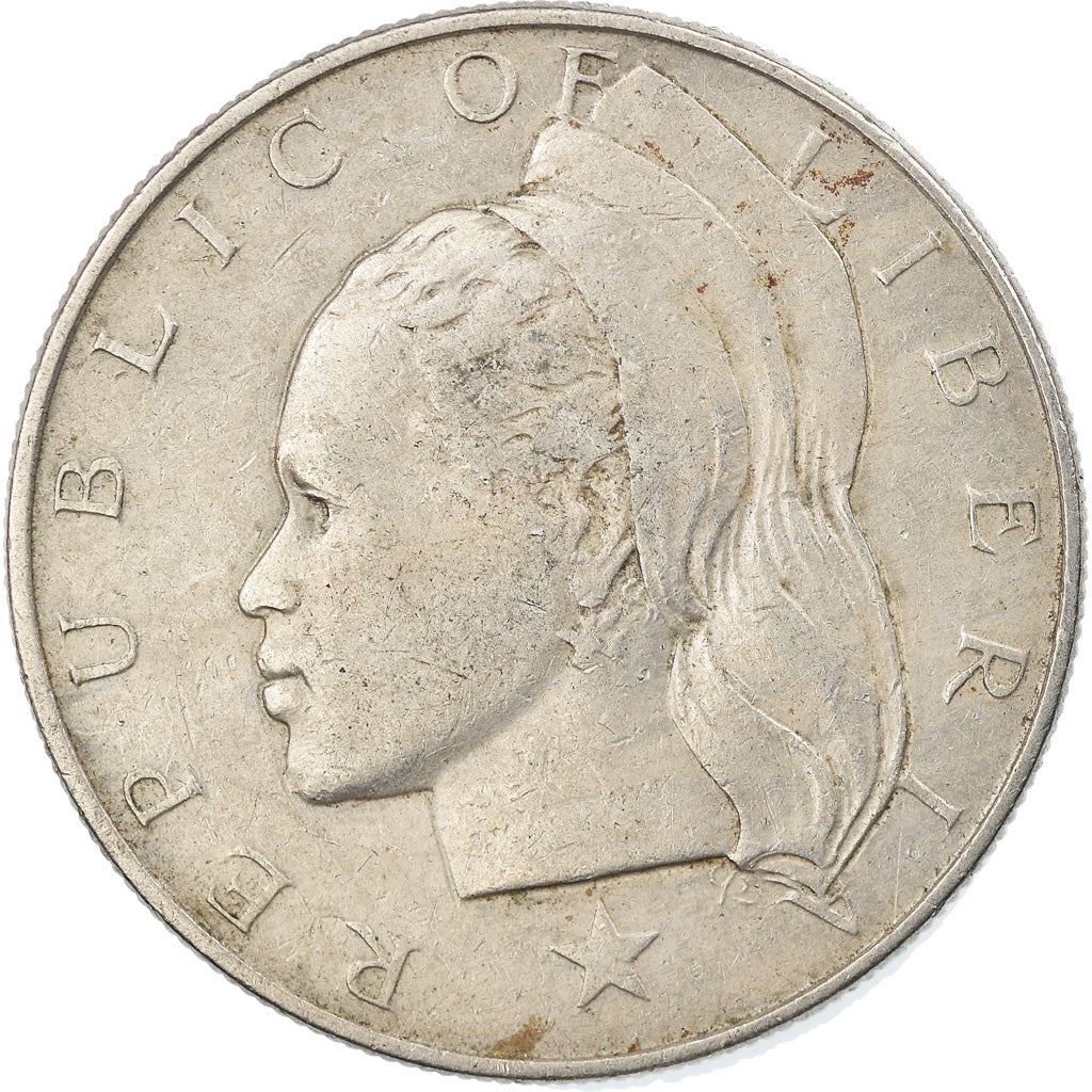 Liberia | 50 Cents Coin | Olive Branches | Km:17A | 1966 - 1990