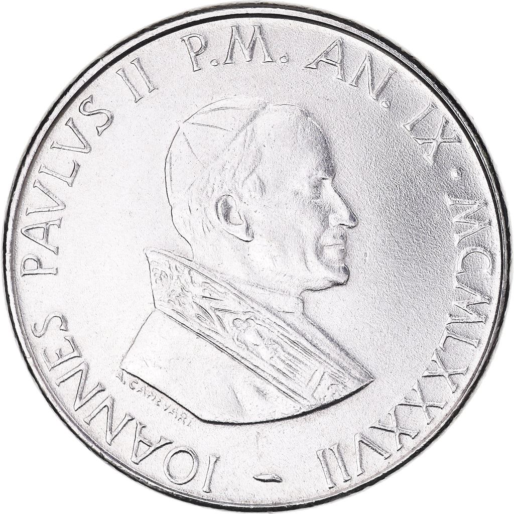 Vatican City | 50 Lire Coin | Virgin Mary | Km:201 | 1987