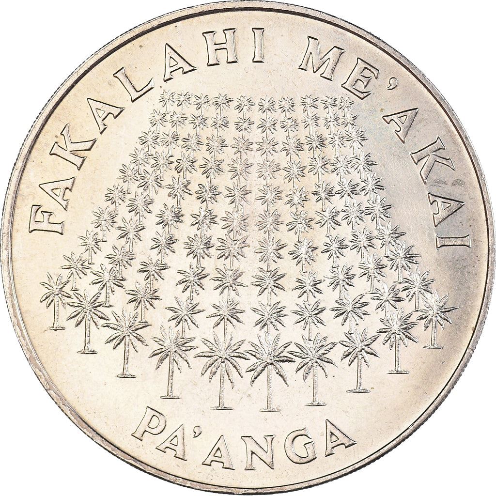 Tonga | 1 Pa'Anga Münze | König Tupou IV | 100 Palmen | FAO | Km:48 | 1975