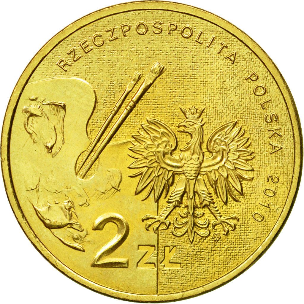 Poland | 2 Zlotys Coin | Artur Grottger | Y:746 | 2010